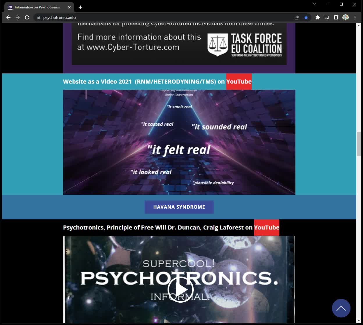 psychotronics.info Teaser on IoE -Website as a Video