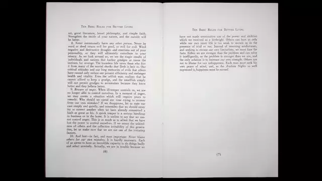 Ten Basic Rules for Better Living 1953 by Manly P Hall