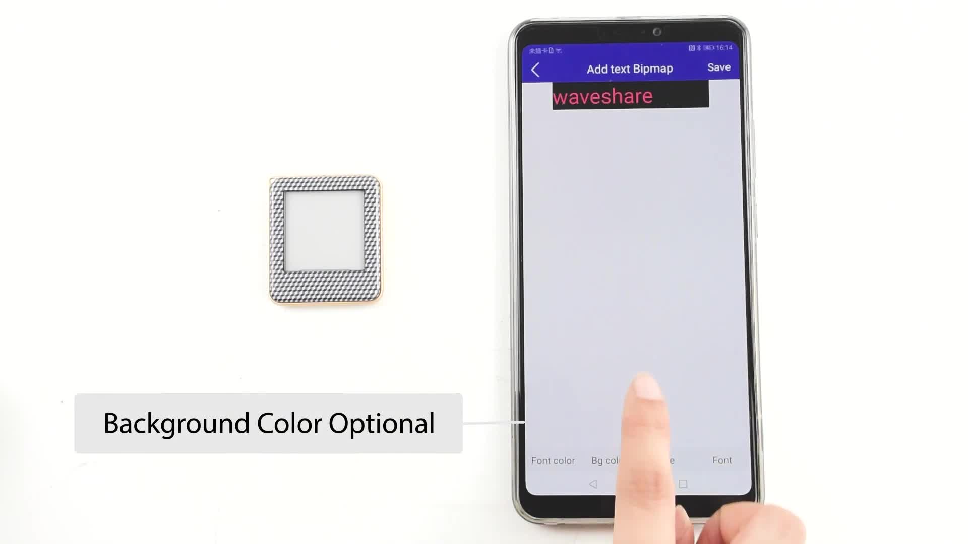 Waveshare Pocket NFC e-Paper -- 154inch NFC-Powered e-Paper