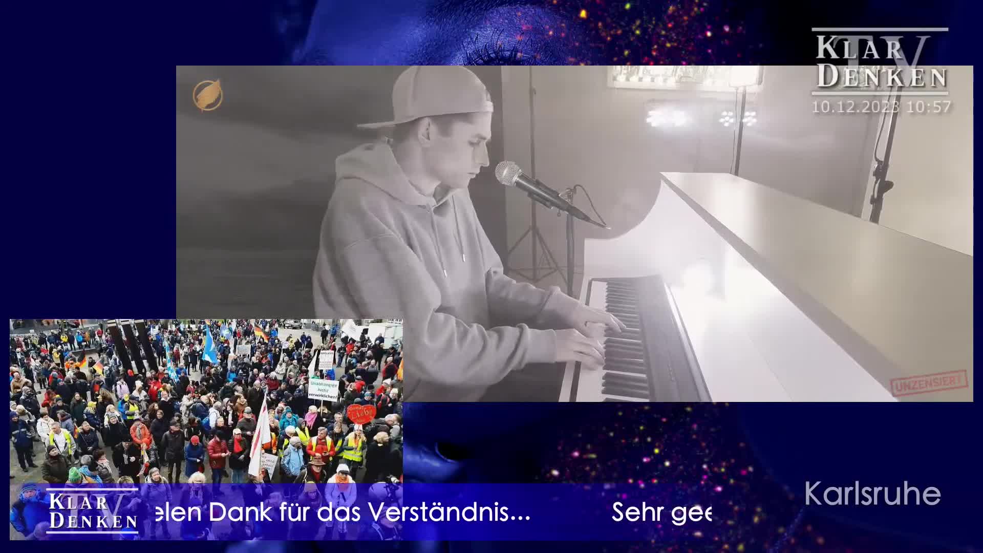 600 Strafanzeigen wegen Verbrechen gegen die Menschlichkeit - ZAAVV Großdemo in Karlsruhe