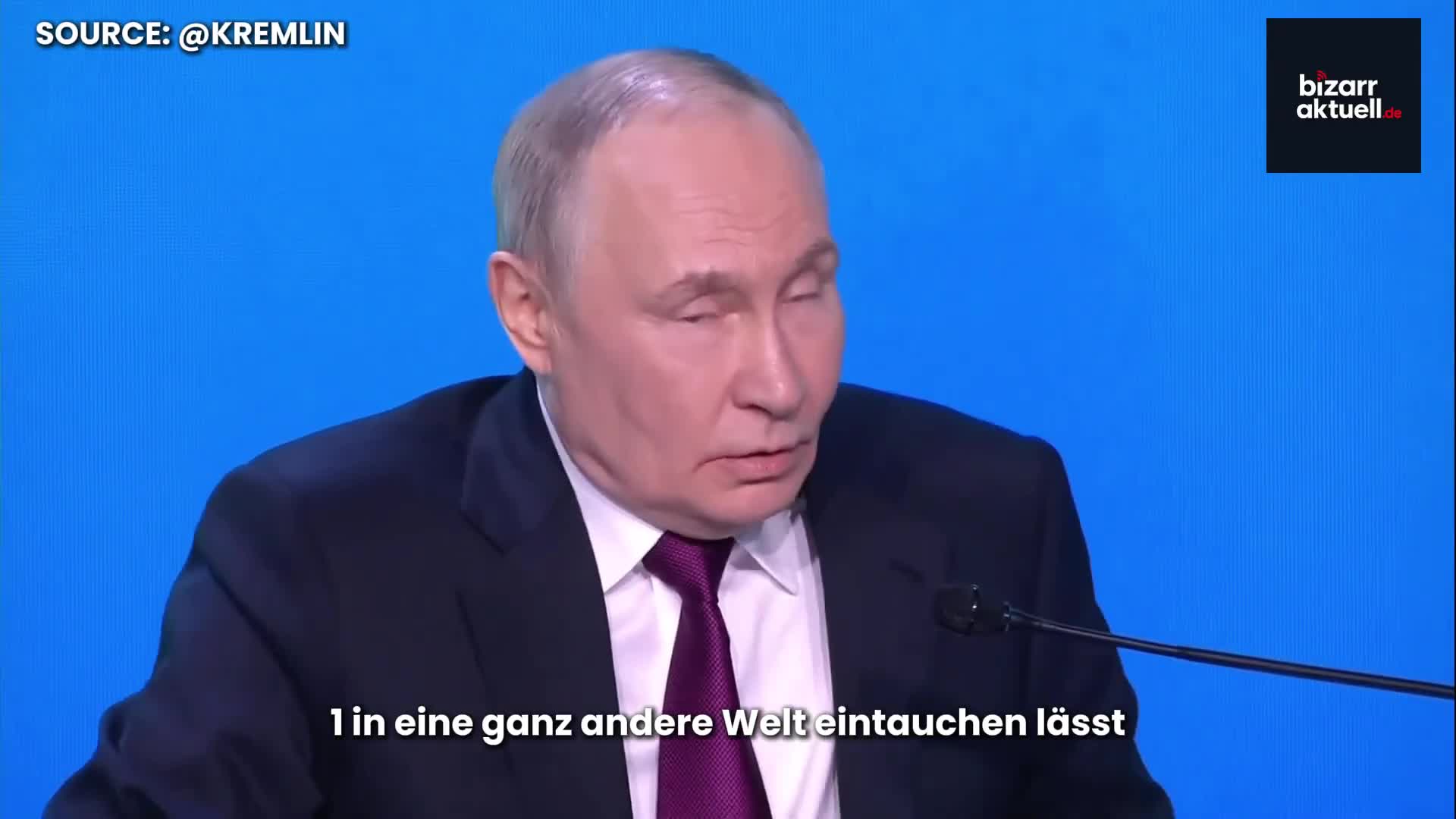 Putin stunishes in AI