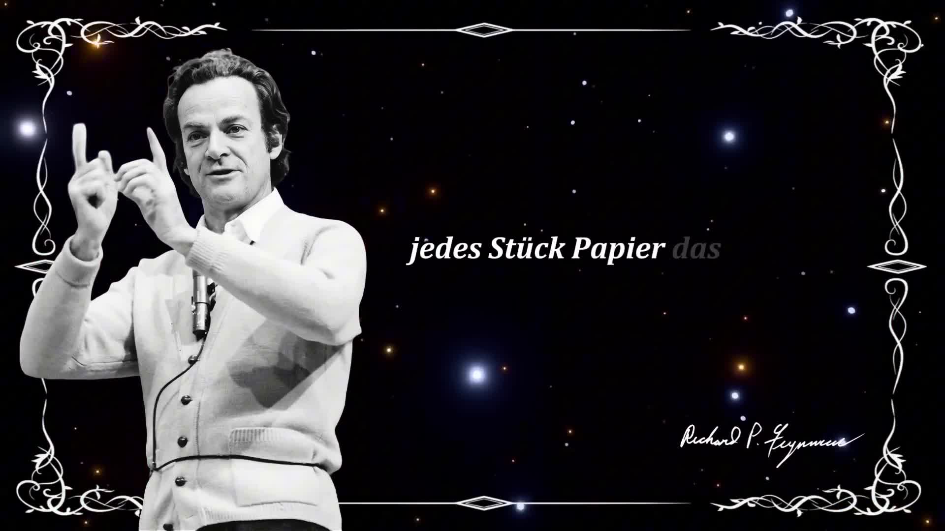 Baume WACHSEN NICHT Aus Der Erde - Feynman Erklart Warum _ Richard Feynman